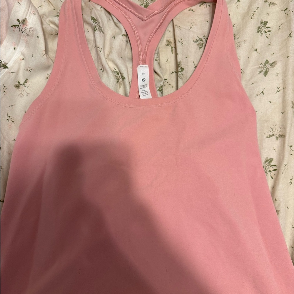 lululemon athletica Pink Racerback Tank Top